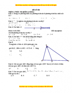 Đề thi cuối học kì 2 Toán 8 năm 2022 - 2023 - Đề 58