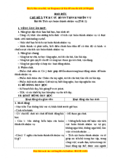 Giáo án Đạo đức 3 Kết nối tri thức Bài 06: Tích cực hoàn thành nhiệm vụ (Tiết 2)