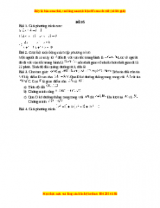 Đề thi giữa kì 2 Toán 8 năm 2023 - Đề 5