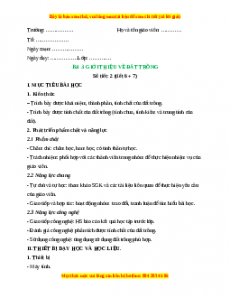 Giáo án Công nghệ 10 (Kết nối tri thức) Bài 3: Giới thiệu về đất trồng