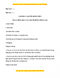 Giáo án Bài 20 Vật lí 10 Chân trời sáng tạo (2024): Động học của chuyển động tròn