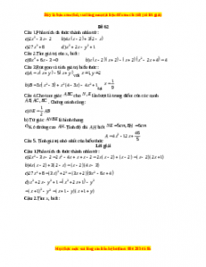 Đề thi giữa kì 1 Toán 8 năm 2023 - Đề 62