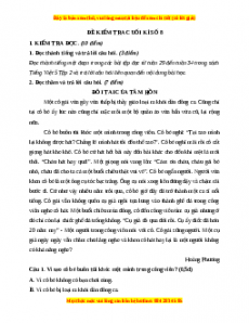 Đề thi cuối kì 2 Tiếng Việt lớp 5 năm 2023 (Đề 8)