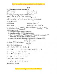 Đề thi giữa kì 1 Toán 8 năm 2023 - Đề 95