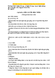 Giáo án HĐTN 7 Kết nối tri thức Chủ đề 4: Rèn luyện bản thân