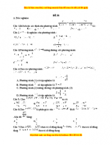 Đề thi giữa kì 2 Toán 8 năm 2023 - Đề 36