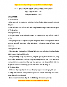 Giáo án Hoạt động thực hành trải nghiệm: Nhảy the xúc sắc Toán 7 Chân trời sáng tạo