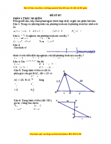 Đề thi cuối học kì 2 Toán 8 năm 2022 - 2023 - Đề 57