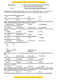 Bộ 30 đề thi thử THPTQG môn Hóa học năm 2023 - GV Nguyễn Minh Tuấn có đáp án (Đề 24 )