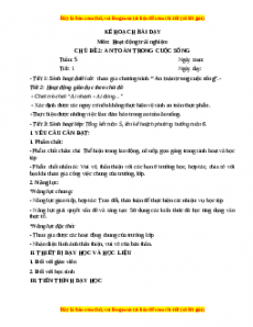 Giáo án HĐTN 3 Tuần 5 Chân trời sáng tạo: An toàn trong cuộc sống