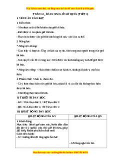 Giáo án Đạo đức 3 Chân trời sáng tạo Bài 6: Em giữ lời hứa (Tiết 1)