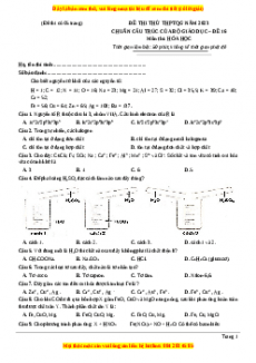 Đề thi THPT Quốc Gia Hóa năm 2023 Megabook - Đề 16