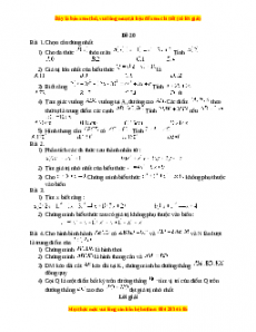 Đề thi giữa kì 1 Toán 8 năm 2023 - Đề 20