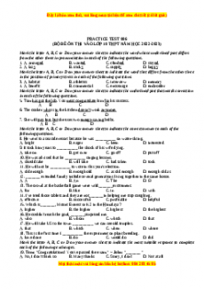 Đề luyện thi vào 10 môn Tiếng anh năm 2023 có đáp án (Đề 6)