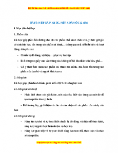 Giáo án Mĩ thuật 1 Cánh diều Nét gấp khúc, nét xoắn ốc