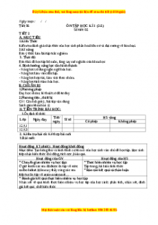 Giáo án Hóa 12 học kì I Tiết 35: Ôn tập học kì I