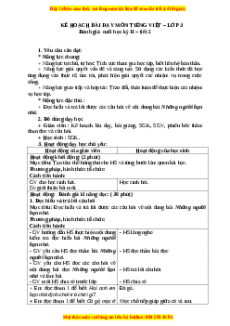 Giáo án Ôn tập đánh giá cuối kỳ II (Tiết 2) Tiếng việt 3 Chân trời sáng tạo