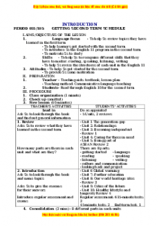 Giáo án Tiếng Anh 11 học kì 2 (năm 2025) | Giáo án Tiếng Anh 11 mới, chuẩn nhất