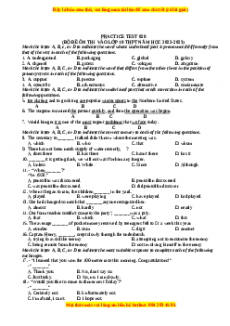 Đề luyện thi vào 10 môn Tiếng anh năm 2023 có đáp án (Đề 20)