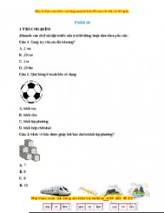 Bài tập cuối tuần Toán lớp 2 Tuần 28 Chân trời sáng tạo (có lời giải)