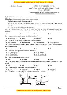Đề thi THPT Quốc Gia Hóa năm 2023 Megabook - Đề 31