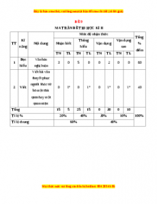 Đề thi cuối học kì 2 Ngữ Văn 10 Chân trời sáng tạo có đáp án (Đề 9)
