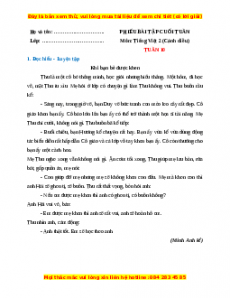 Bài tập cuối tuần Tiếng việt lớp 2 Tuần 10 Cánh diều (có lời giải)