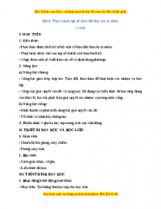 Giáo án Tin học 7 Cánh diều Chủ đề E Bài 6: Thực hành lập số theo dõi thu chi cá nhân