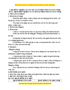 Giáo án Tin học 3 Cánh diều Bài 1: Phát biểu nhiệm vụ và tìm sự trợ giúp của máy tính