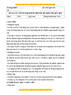 Giáo án Bài 16: Các yếu tố ảnh hưởng đến tốc độ phản ứng hóa học Hóa học 10 Chân trời sáng tạo