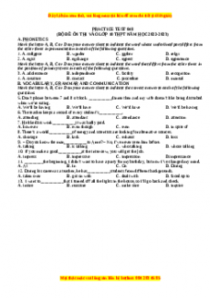 Đề luyện thi vào 10 môn Tiếng anh năm 2023 có đáp án (Đề 48)