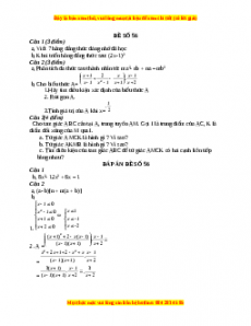 Đề thi cuối học kì 1 Toán 8 năm 2022 - 2023 - Đề 56