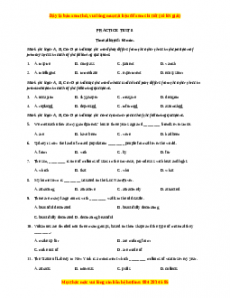 Đề luyện thi vào 10 môn Tiếng anh năm 2023 có đáp án (Đề 9)