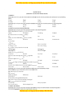 Đề luyện thi vào 10 môn Tiếng anh năm 2023 có đáp án (Đề 27)