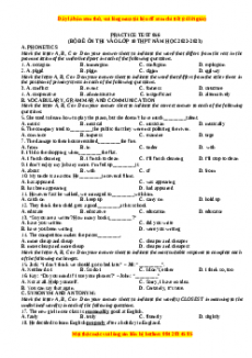 Đề luyện thi vào 10 môn Tiếng anh năm 2023 có đáp án (Đề 56)