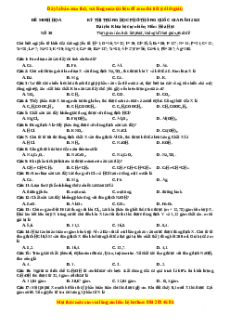 Bộ 30 đề thi thử THPTQG môn Hóa học năm 2023 - GV Nguyễn Minh Tuấn có đáp án (Đề 30 )