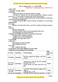 Giáo án Vật lí 12 Bài 14: Mạch có R,L,C mắc nối tiếp