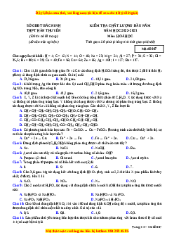 Đề thi thử Hóa học trường Hàn Thuyên năm 2023