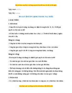 Giáo án Luyện tập chung trang 71 Toán 7 Kết nối tri thức