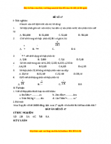 Bộ đề thi Toán 5 học kì 1 năm 2022 - 2023 - Đề 47
