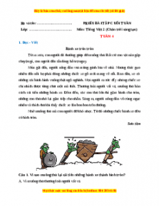 Bài tập cuối tuần Tiếng việt lớp 2 Tuần 4 Chân trời sáng tạo (có lời giải)