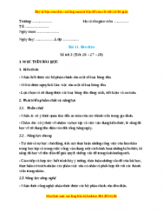 Giáo án Công nghệ 6 Bài 11 (Kết nối tri thức): Đèn điện