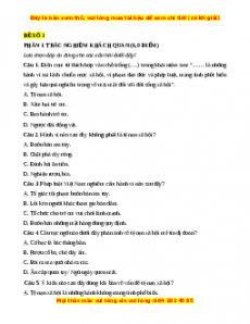 Đề thi cuối kì 2 GDCD 7 Kết nối tri thức (Đề 1)