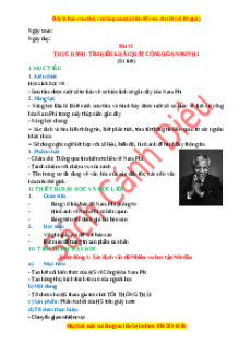 Giáo án Bài 12 Địa lí 7 Cánh diều (2024): Thực hành Tìm hiểu khái quát Cộng hòa Nam Phi