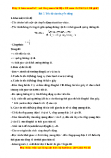 Lý thuyết Khoa học tự nhiên 7 Cánh diều (cả năm)