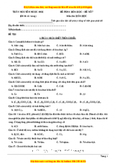 Đề thi thử THPT Quốc Gia môn Hóa năm 2023 có đáp án ( đề 7 ) - thầy Nguyễn Ngọc Anh