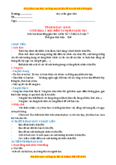 Giáo án Bài 9 Địa lí 7 Kết nối tri thức (2024): Vị trí địa lí, đặc điểm tự nhiên Châu Phi