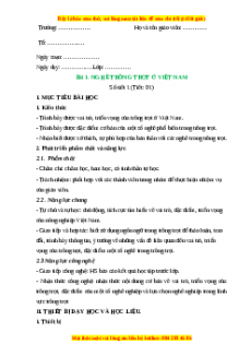 Giáo án Công nghệ 7 Bài 1 (Chân trời sáng tạo): Nghề trồng trọt ở Việt Nam