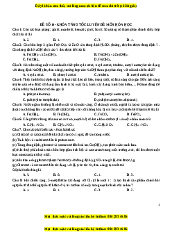 Bộ 13 đề thi thử THPT QG chuẩn môn Hóa học năm 2023 - GV Lê Đăng Khương có đáp án( Đề 5)