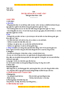 Giáo án Ôn tập và tự đánh giá cuối Học kì 2 (2024) Cánh diều